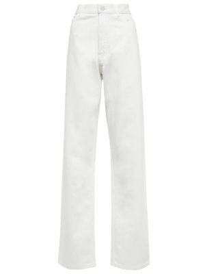 Jeansy z wysoką talią Alaã¯a białe