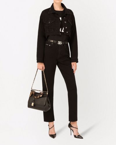 Straight fit džinsi Dolce & Gabbana melns