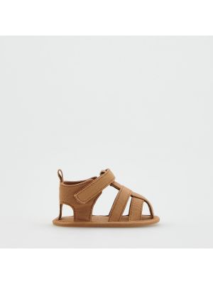 Bavlněné sandály Reserved hnědé