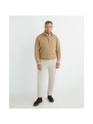 Jersey con cremallera de algodón de tela jersey Gant