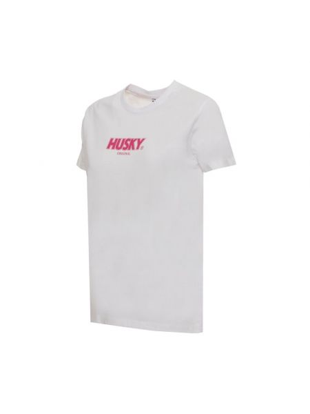 Camiseta de algodón manga corta Husky Original blanco