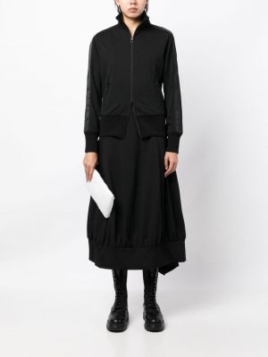 Pruhovaná rozepínací mikina Yohji Yamamoto černá