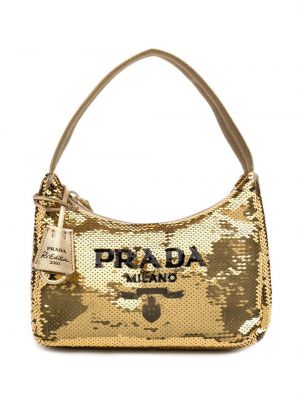 Shoppingbag Prada gull