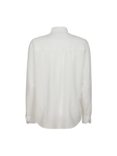 Camisa de algodón manga larga Mc2 Saint Barth blanco
