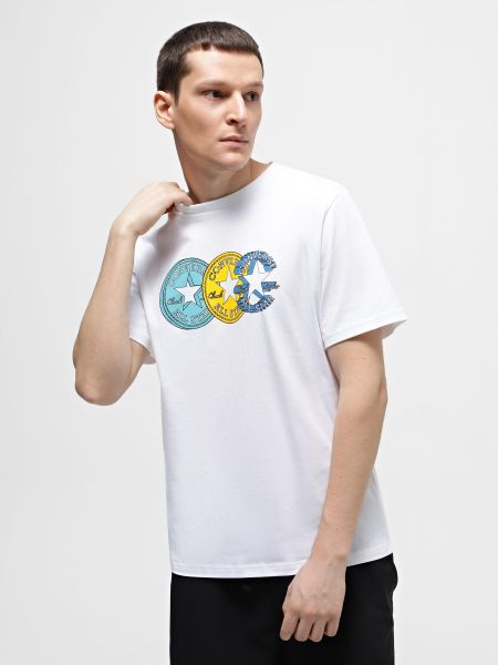 Хлопковая футболка Converse белая