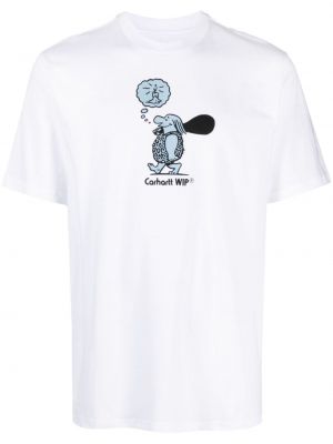 Памучна тениска Carhartt Wip бяло