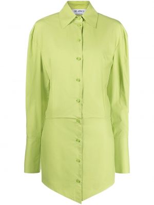 Robe chemise en coton The Attico vert