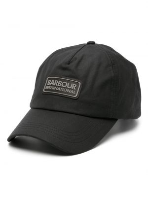 Medvilninis kepurė su snapeliu Barbour International juoda