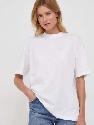 Koszulka oversize Calvin Klein Jeans biała