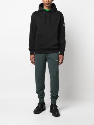 Kokvilnas kapučdžemperis Calvin Klein Jeans melns