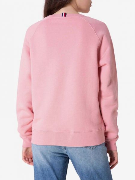 Pikowana bluza Tommy Hilfiger różowa