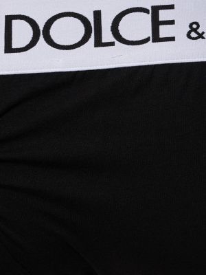 Bragas de algodón Dolce & Gabbana negro