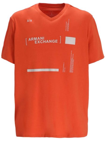 T-shirt Armani Exchange orange