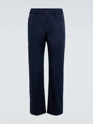 Pantaloni din bumbac Barena Venezia albastru