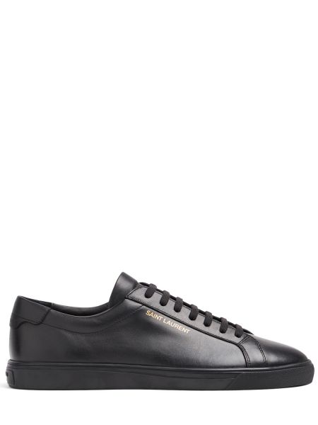 Sneakers i läder Saint Laurent svart