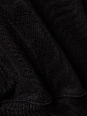 Bluza bawełniana z dżerseju Rick Owens czarna