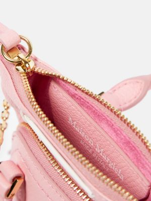 Kožená nákupná taška Maison Margiela ružová