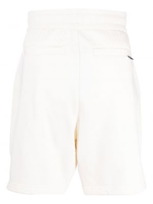 Shorts de sport en coton Moose Knuckles blanc