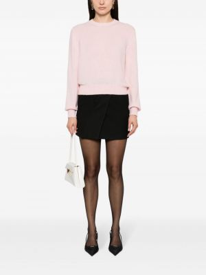 Kašmira džemperis ar apaļu kakla izgriezumu Prada rozā