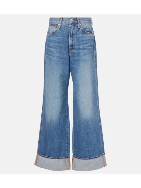 Jeans med hög midja Veronica Beard blå