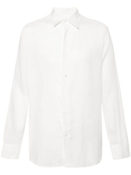 Ленена риза Zegna бяло