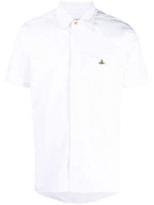 Chemise en coton avec manches courtes Vivienne Westwood blanc