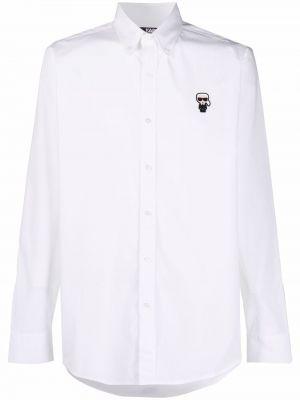 Camisa con estampado Karl Lagerfeld blanco