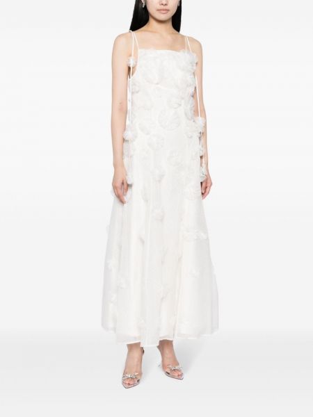 Květinové midi šaty Rachel Gilbert bílé