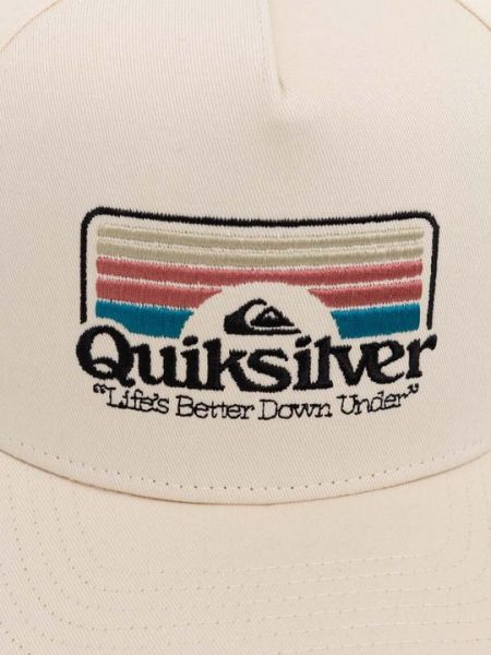 Хлопковая кепка Quiksilver бежевая