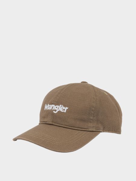 Хлопковая кепка Wrangler коричневая