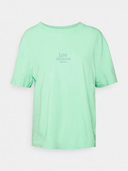 Koszulka z nadrukiem Lee zielona