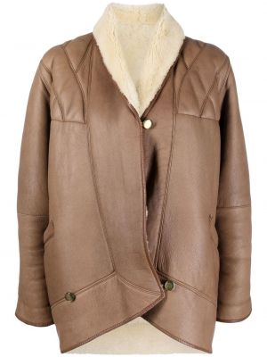 Pikowany płaszcz A.n.g.e.l.o. Vintage Cult brązowy