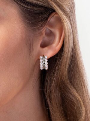 Boucles d'oreilles avec perles à boucle Yoko London