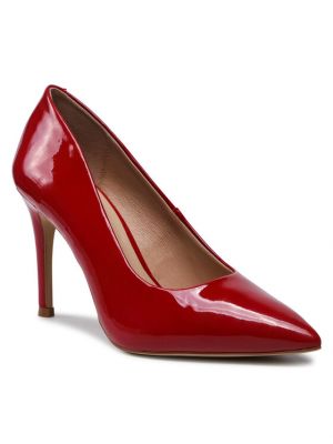 Полуотворени обувки с ток Sergio Bardi червено