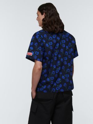 Βαμβακερό πουκάμισο με σχέδιο Kenzo μπλε