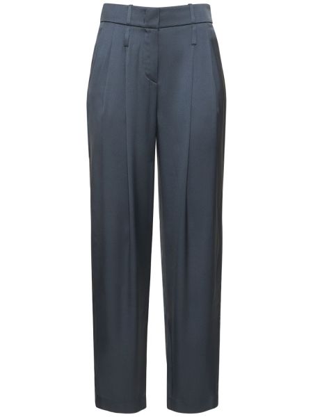 Pantalones de raso de seda Giorgio Armani