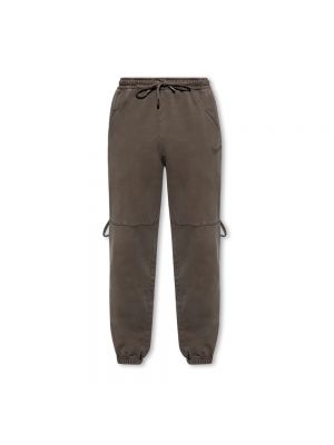 Pantalon de joggings en coton Jacquemus marron