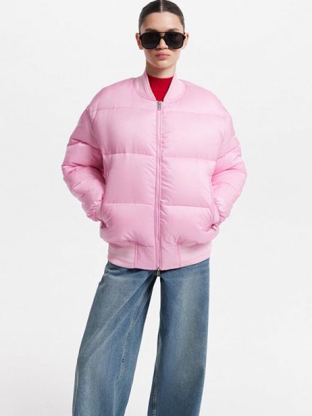 Утепленная демисезонная куртка Love Republic розовая