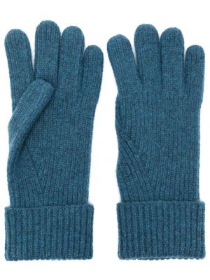 Rękawiczki z kaszmiru N.peal niebieskie