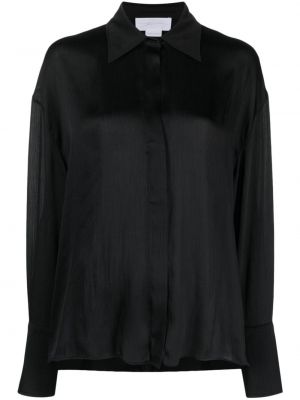 Σατέν πουκάμισο Genny μαύρο