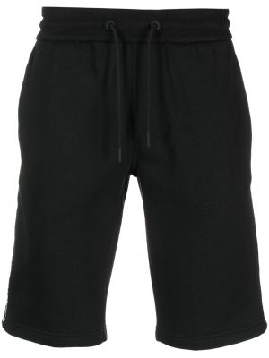 Дънкови шорти на райета Calvin Klein Jeans черно