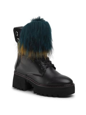 Členkové topánky Eva Minge čierna