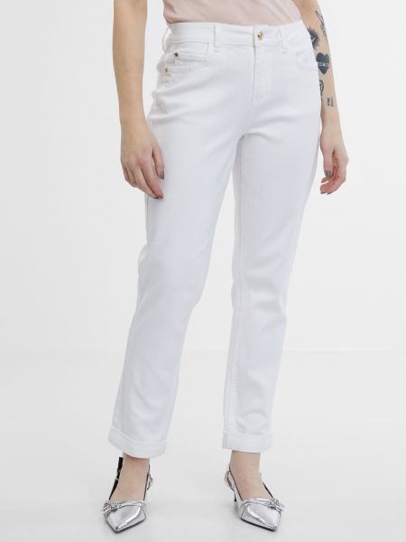 Bílé džíny s klučičím střihem Orsay