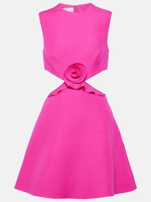 Krepové šaty Valentino ružová