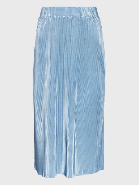 Modré plisované midi sukně Glamorous