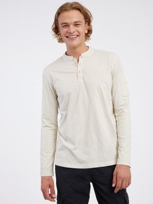 Polo krekls ar garām piedurknēm Lerros balts