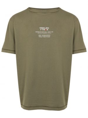 T-shirt con stampa Osklen verde