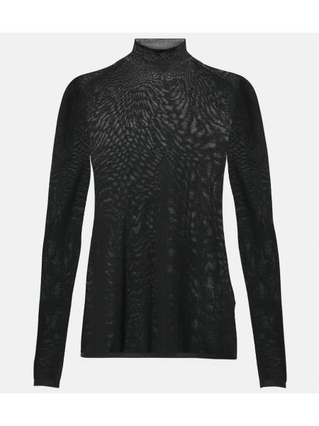 Ull turtleneck Carolina Herrera svart