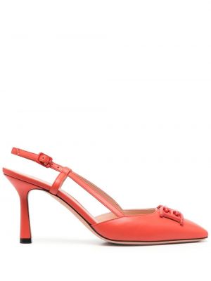 Slingback pumpar med remmar Bally orange