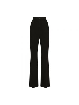 Pantaloni a vita alta in jersey Dolce & Gabbana nero